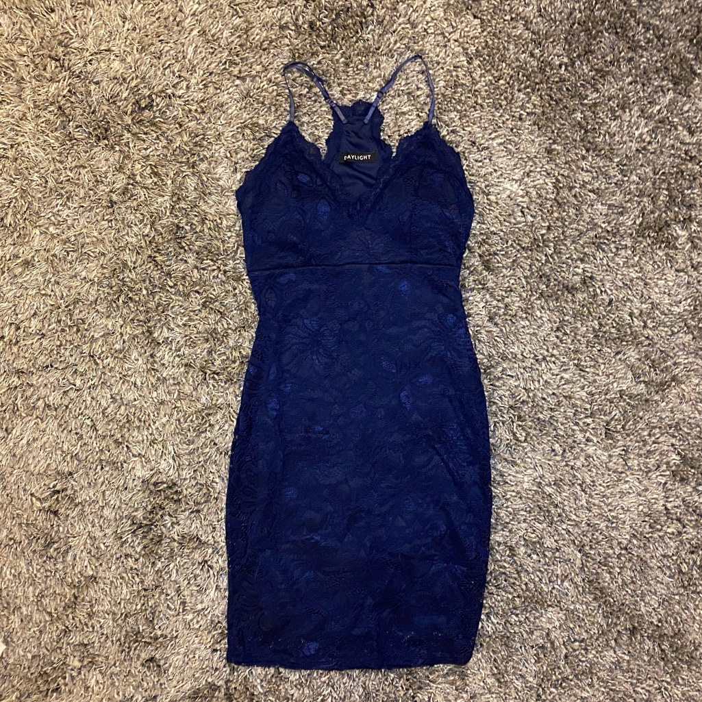 Babe Society - Navy Blue Lace Dress